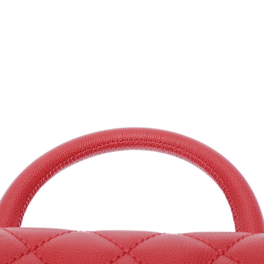 CHANEL Matelasse XS Red A92990 Women's Caviar Skin Bag - Picture 4 of 10